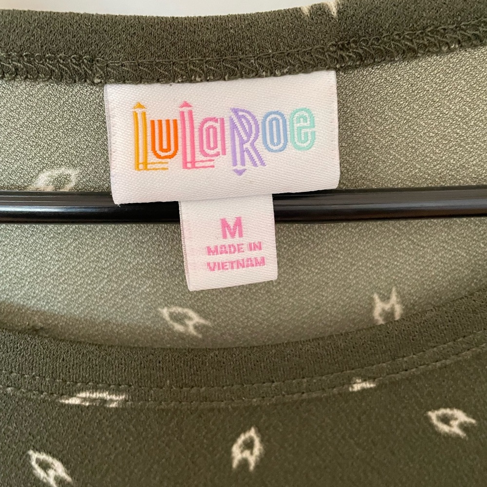 Lularoe Debbie dress in olive